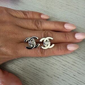 Silver Logo Stud Earrings 🔥🔥 3 pairs available 🔥🔥